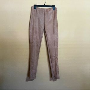 Faux suede leggings - size L